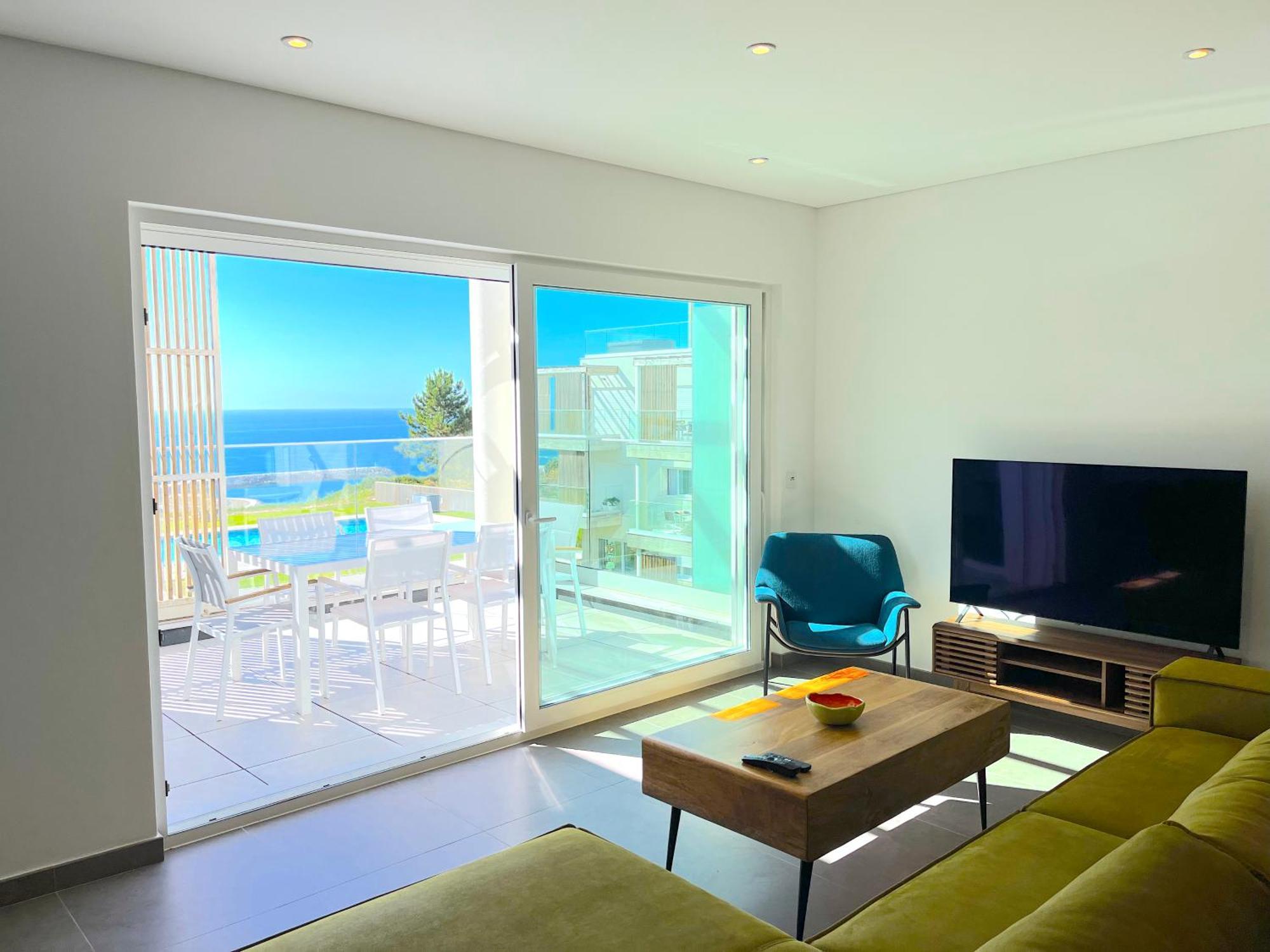 Mar A Vista - Condominium With Pool, Gym And Sea Views Nazaré Eksteriør billede