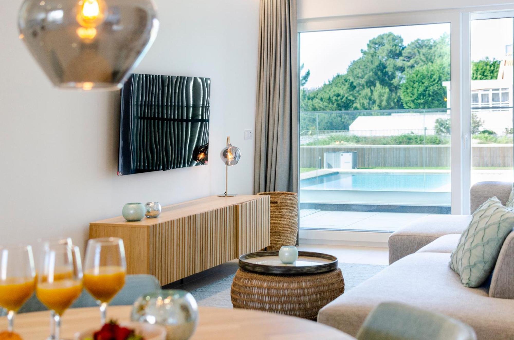 Mar A Vista - Condominium With Pool, Gym And Sea Views Nazaré Værelse billede