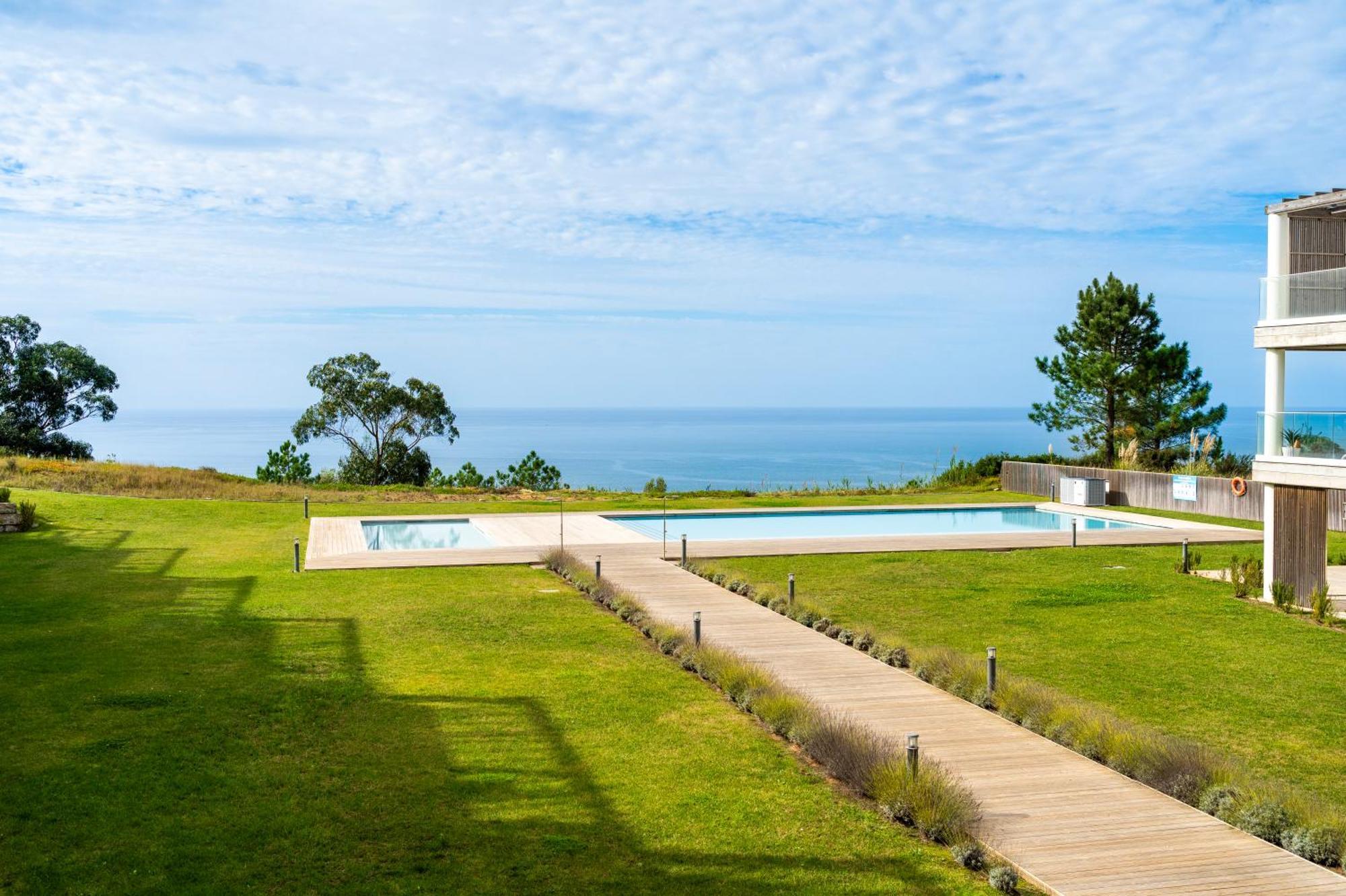 Mar A Vista - Condominium With Pool, Gym And Sea Views Nazaré Værelse billede