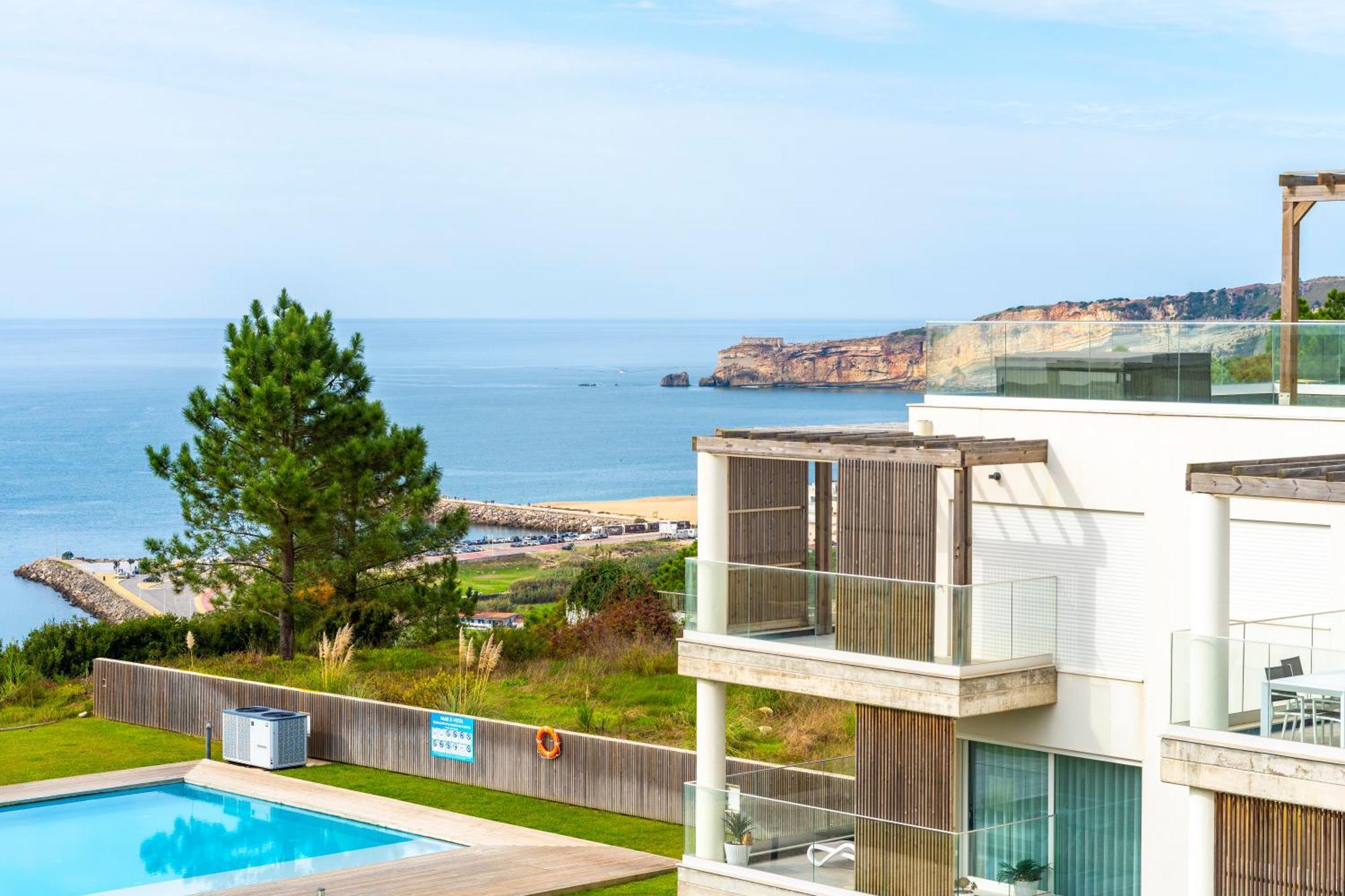 Mar A Vista - Condominium With Pool, Gym And Sea Views Nazaré Værelse billede